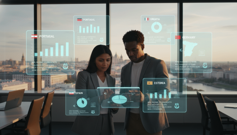 digital nomad visa income requirements europe