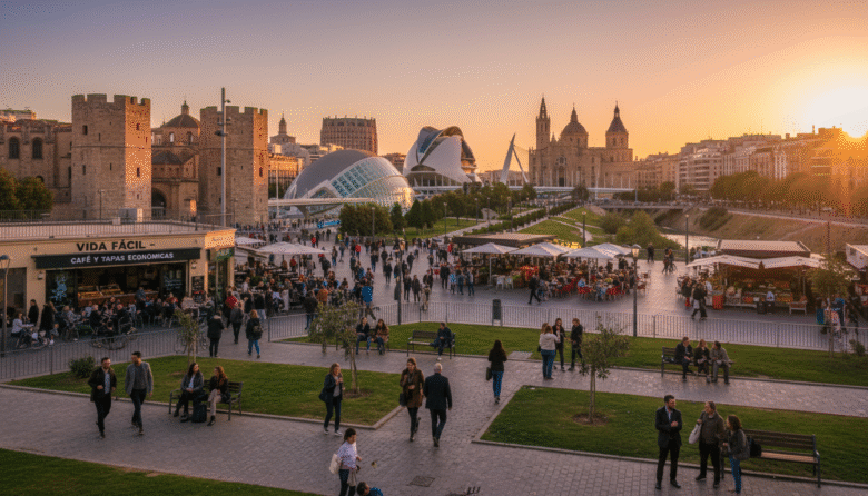 living in valencia spain on modest income